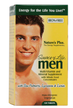 Natures Plus Source of Life Men Multi Vitamin and Mineral 120 Tablets