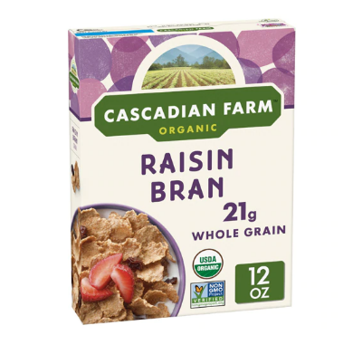 Cascadian Farm Organic Raisin Bran Cereal 12oz