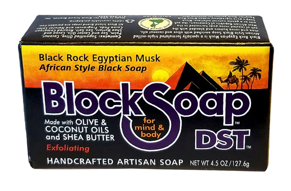 Block Island Block Soap Bar Black Rock Egyptian Musk 4.5 oz
