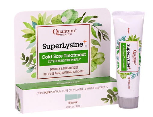 Quantum Super Lysine Plus Ointment Cold Sore Treatment 0.25 Ounces