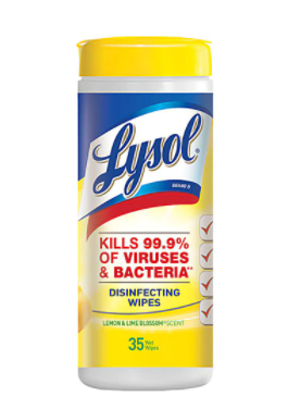 Lysol Citrus Scent Disinfecting Wipes 35 Wipes