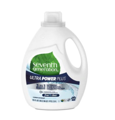 Laundry Detergent Natural Free and Clear Ultra Power Plus 95fl oz