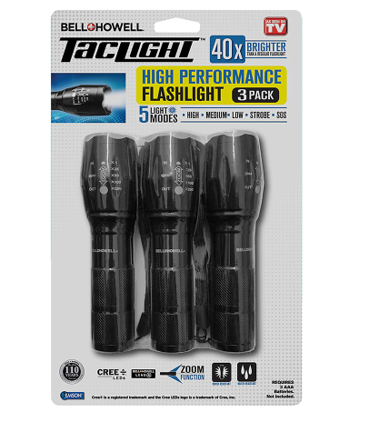 Flashlights Bell Howell Tac Light 3.0ea