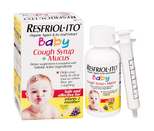 Resfriol Ito Baby Cough Syrup plus Mucus Grape 2oz