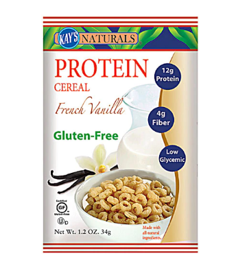 Kays Naturals Protein Cereal French Vanilla 1.2oz 6 Bags