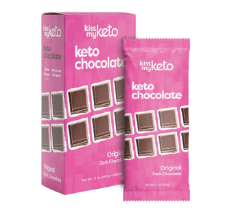 Kiss My Keto Ketogenic Chocolate Original Dark Chocolate 4 Bars