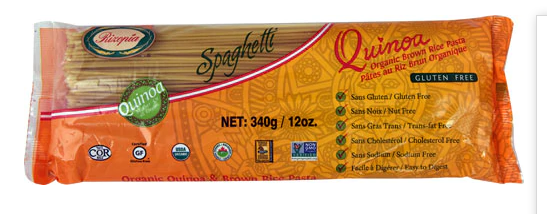 Rizopia Quinoa Organic Brown Rice Spaghetti Pasta  12 oz