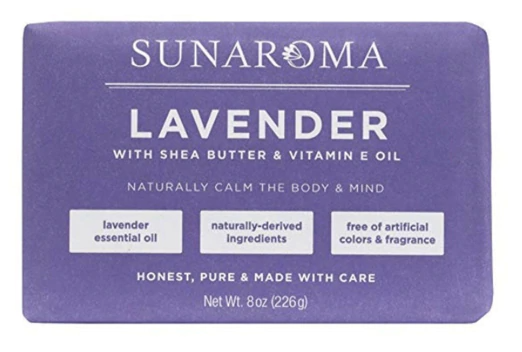 Sunaroma Lavender Body Bar Soap  8 oz