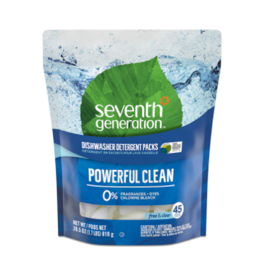 Seventh Generation Natural Dishwasher Detergent Packs Free and Clear