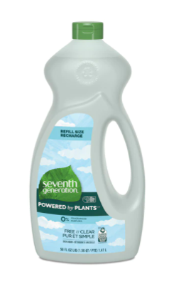 Seventh Generation Free and Clear Dish Liquid 50floz