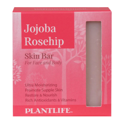 Plantlife Skin Bar Soap for Face and Body Jojoba Rosehip  4 oz