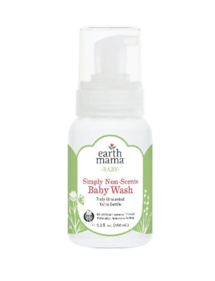 Earth Mama Simply Non Scents Baby Wash Unscented 5.3 fl oz