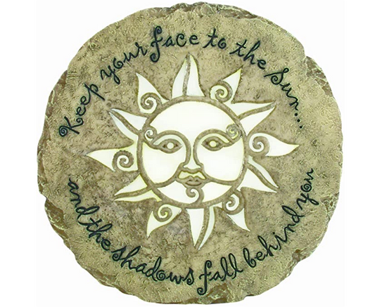 Spoontiques Sun Face Glow Stepping Stone