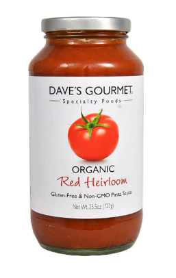 Daves Gourmet Organic Pasta Sauce Red Heirloom  25.5 fl oz