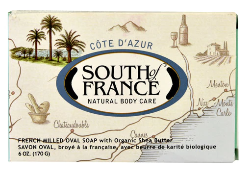 South of France French Milled Oval Soap Cote D  Azur  6 oz