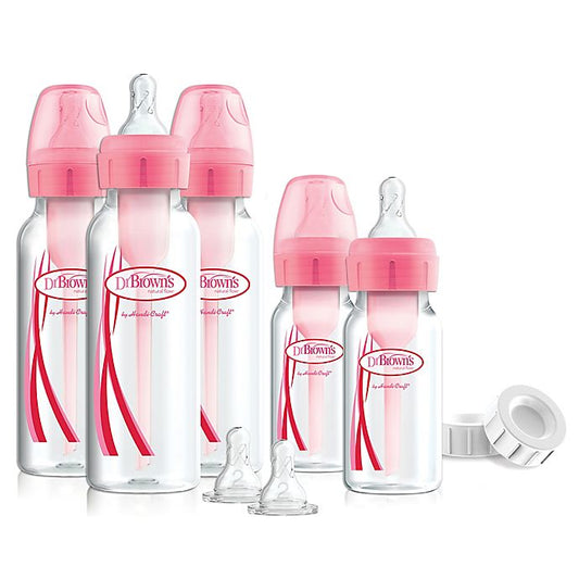 Options Dr Browns Feeding Bottles Gift Set in Pink