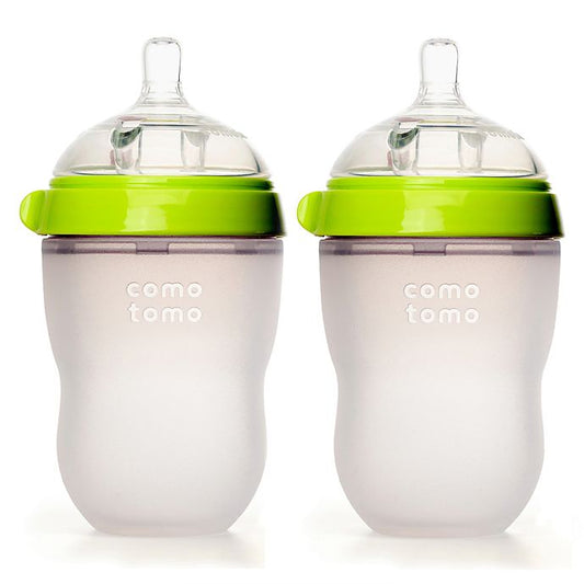 comotomo Baby Bottles in Green 8 Ounce 2 Pack