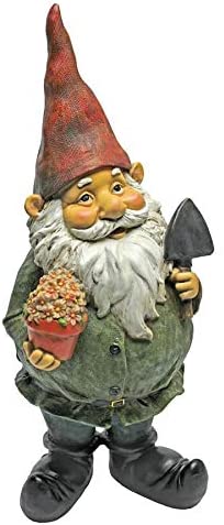 Design Toscano Dagobert With Gifts Garden Gnome Statue