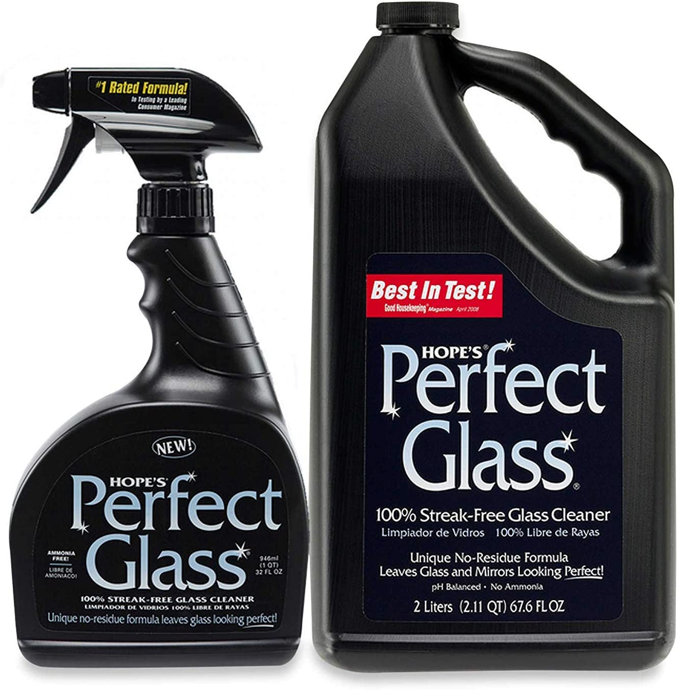 Hopes Perfect Glass Refill with 32oz Spray Cleaner