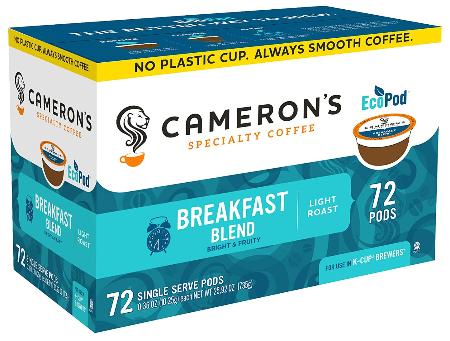 Camerons Coffee Breakfast Blend Coffee 72 Count