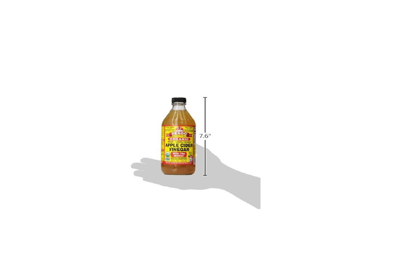 Organic Raw Apple Cider Vinegar Bragg 32floz