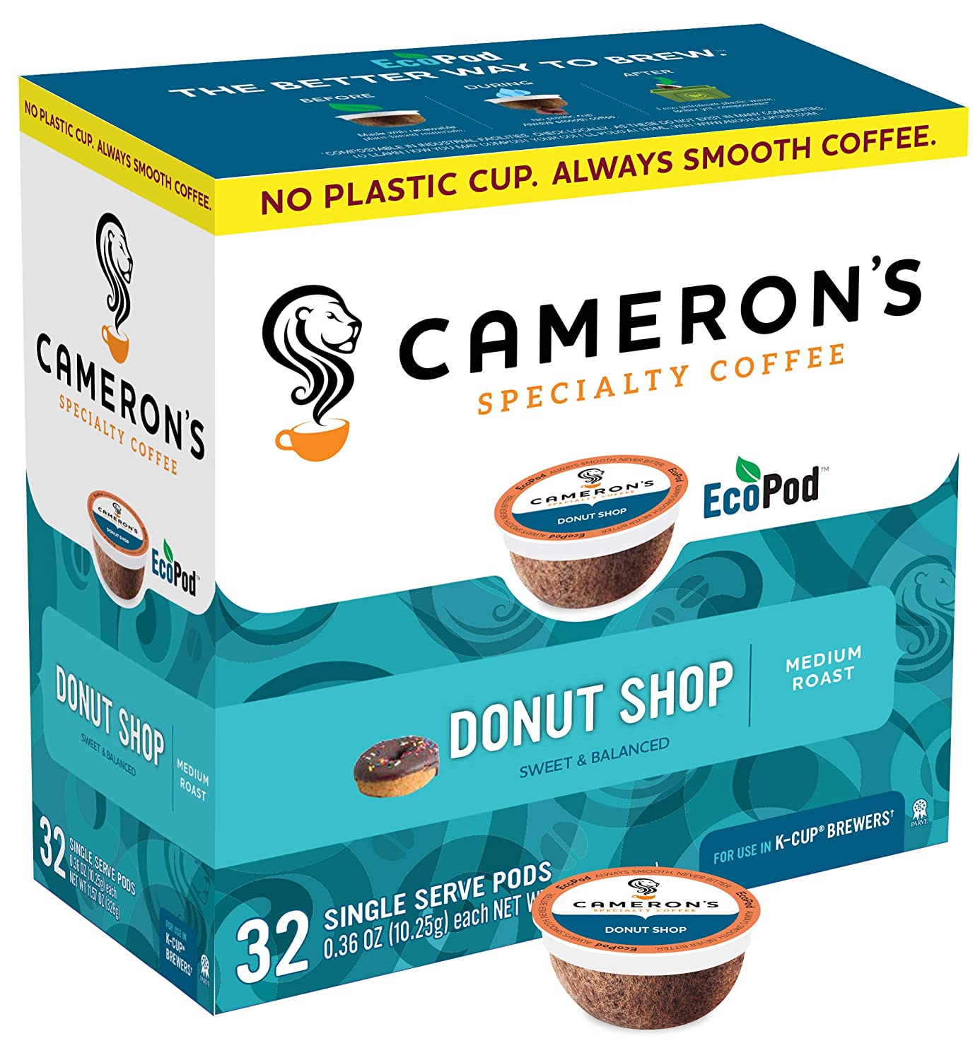 Camerons Coffee Donut Shop Blend 32 Count