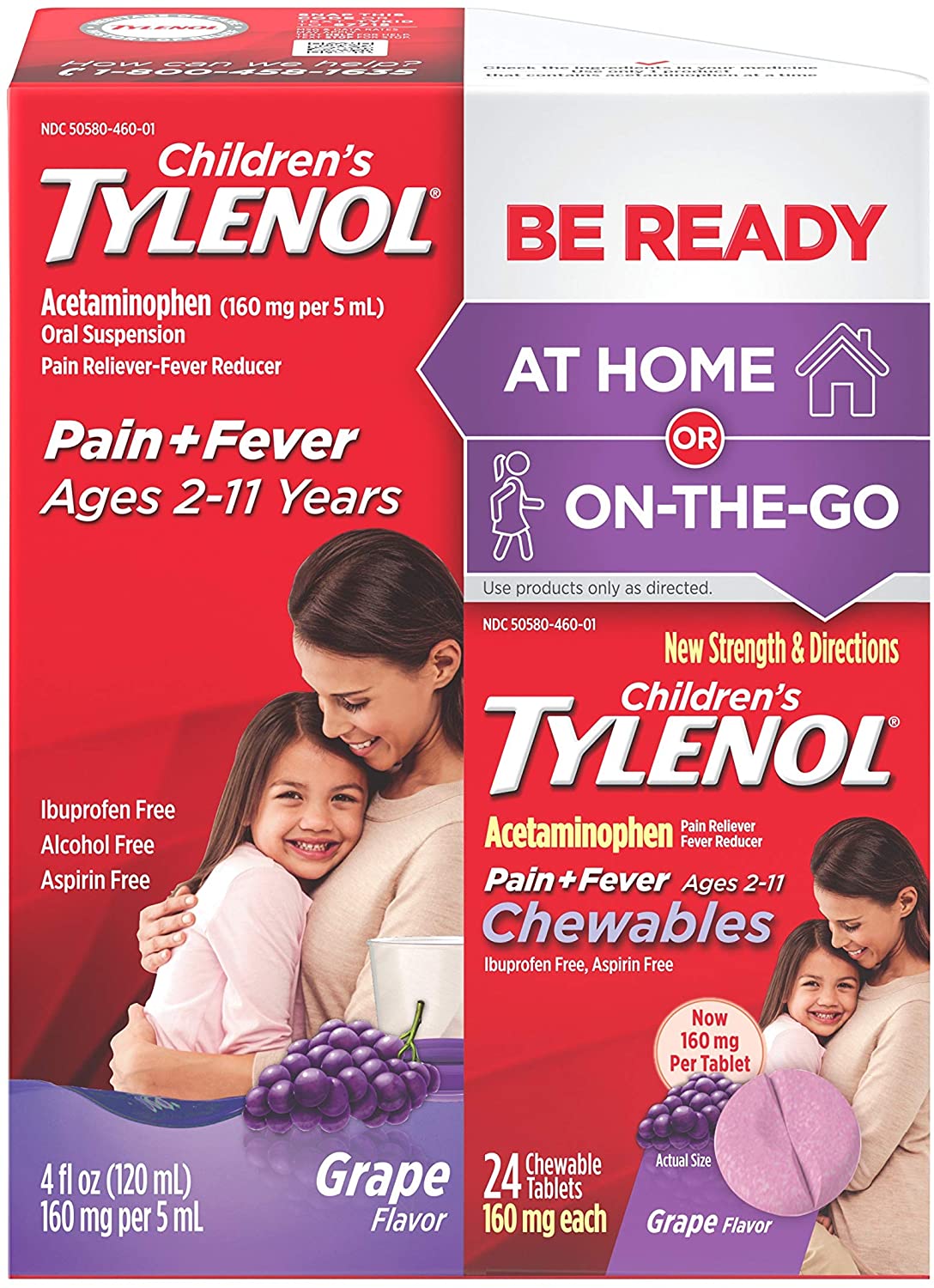 Children TYLENOL Liquid and Chewables Grape