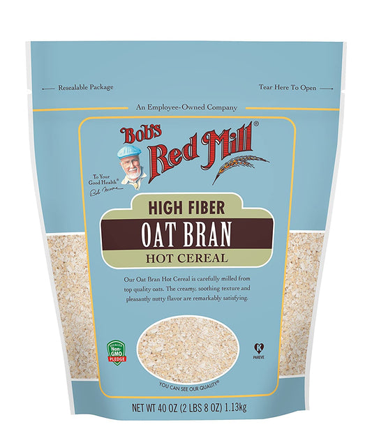 Oat Bran Bobs Red Mill High Fiber Hot Cereal 40oz