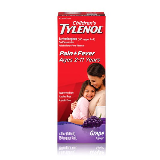 Children TYLENOL Oral Suspension Grape 4.0oz