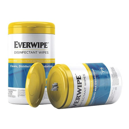 Everwipe Disinfecting Wipes Lemon Scent 75 Wipes