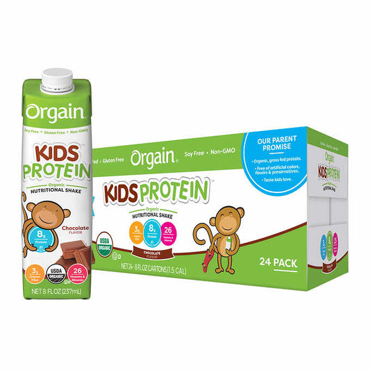 Orgain USDA Organic Kids Nutritional Protein Shake 8floz 24 count