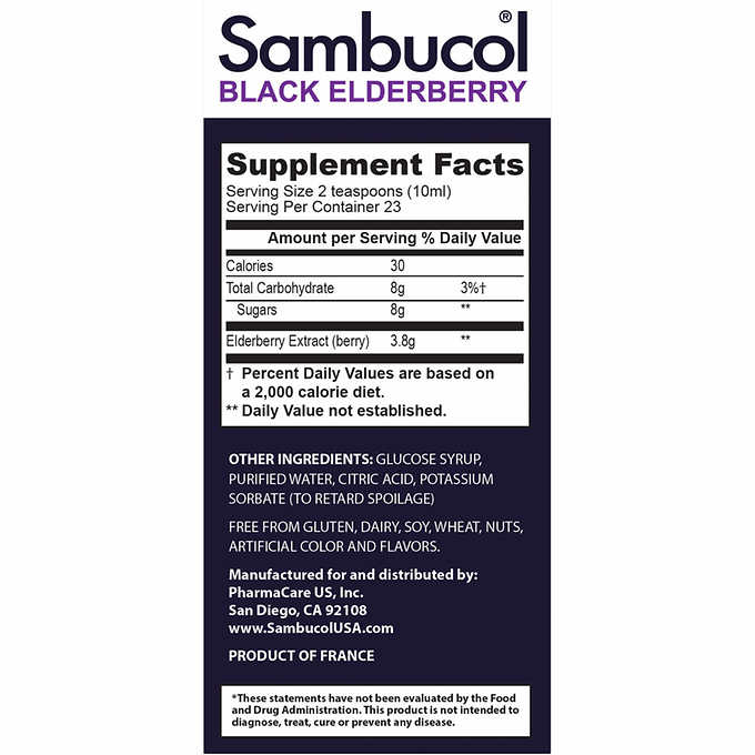 Sambucol Black Elderberry Immune Support Syrup, 15.6 Ounces - Mega Shopper Worldwide
