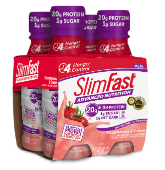 SlimFast Nutrition RTD Replacement Shake 4Pack